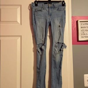 Hollister ripped jeans